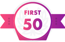 badge first50 1